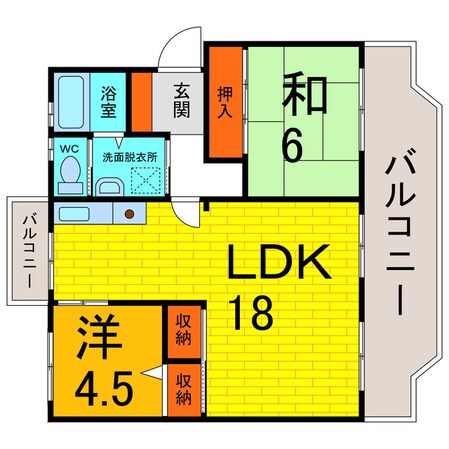 桑田園の物件間取画像